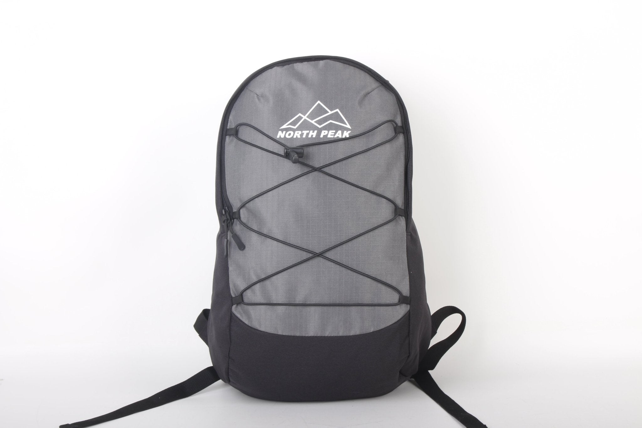 North Peak Ascend Backpack with multiple compartments and padded straps, designed for outdoor and daily use.