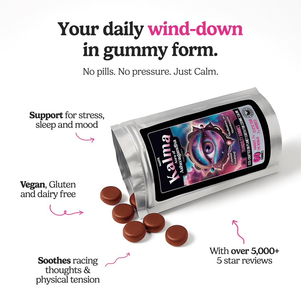 Innooova Mind, Body & Soul 30-day supplement supply, featuring capsules for mental clarity, relaxation, and overall wellness.