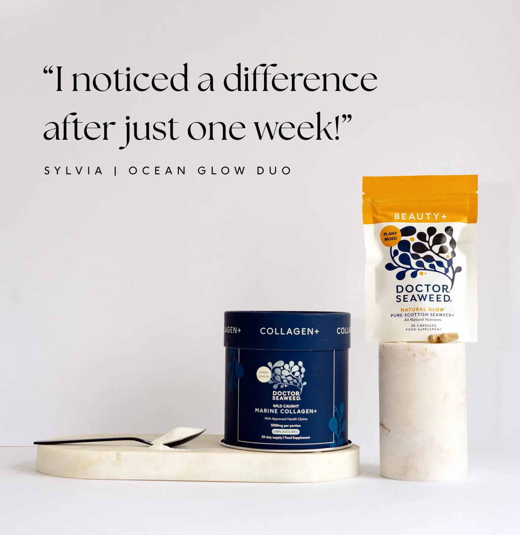 Doctor Seaweed Ocean Glow Duo skincare set with natural ingredients, featuring two nourishing products for radiant skin.