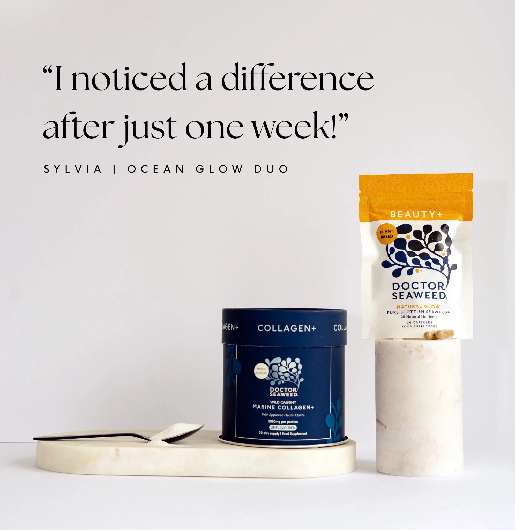 Doctor Seaweed Ocean Glow Duo skincare set with natural ingredients, featuring two nourishing products for radiant skin.