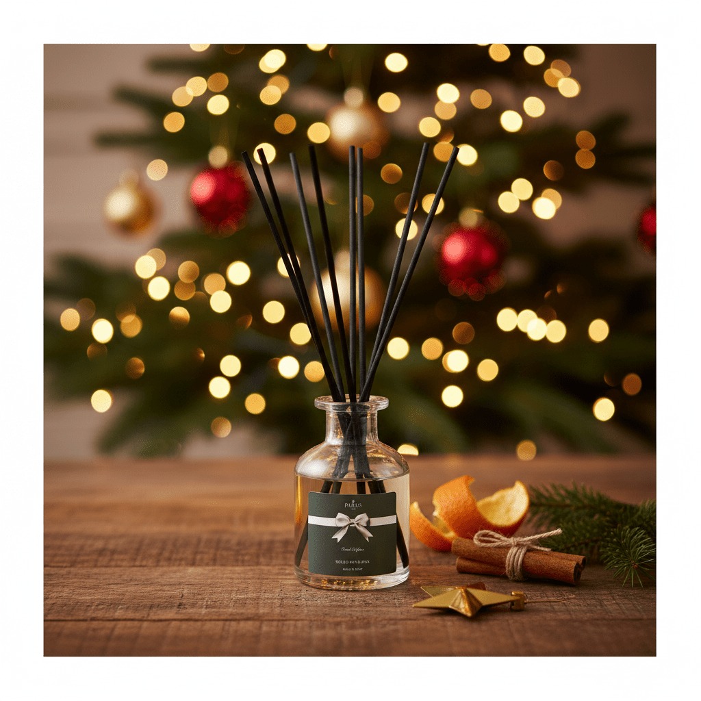 Parks Candles Perfect Presents Spiced Mandarin diffuser bottle with a sleek 100ml design and decorative packaging.