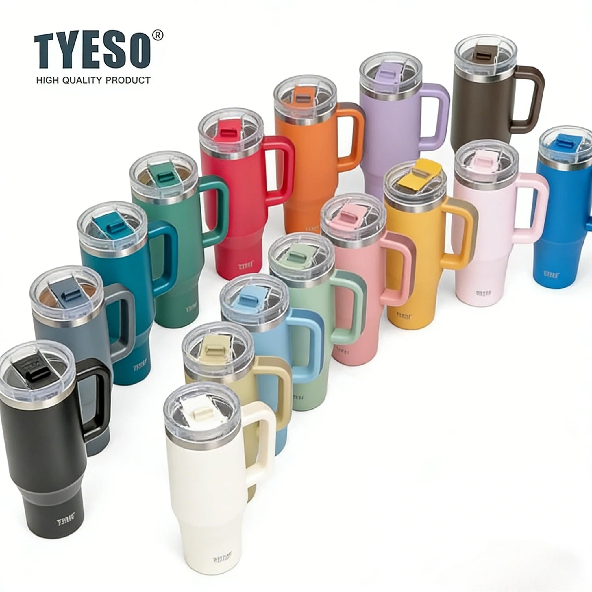 Tyeso 1200ml  Stainless Steel Tumbler - Khaki