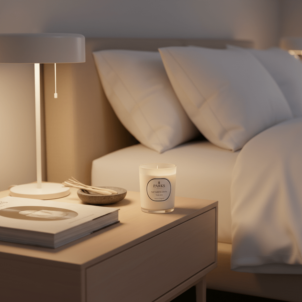 Parks Candles Natures Own 180g Thai Spa candle with a serene, natural design suitable for relaxing spa environments.