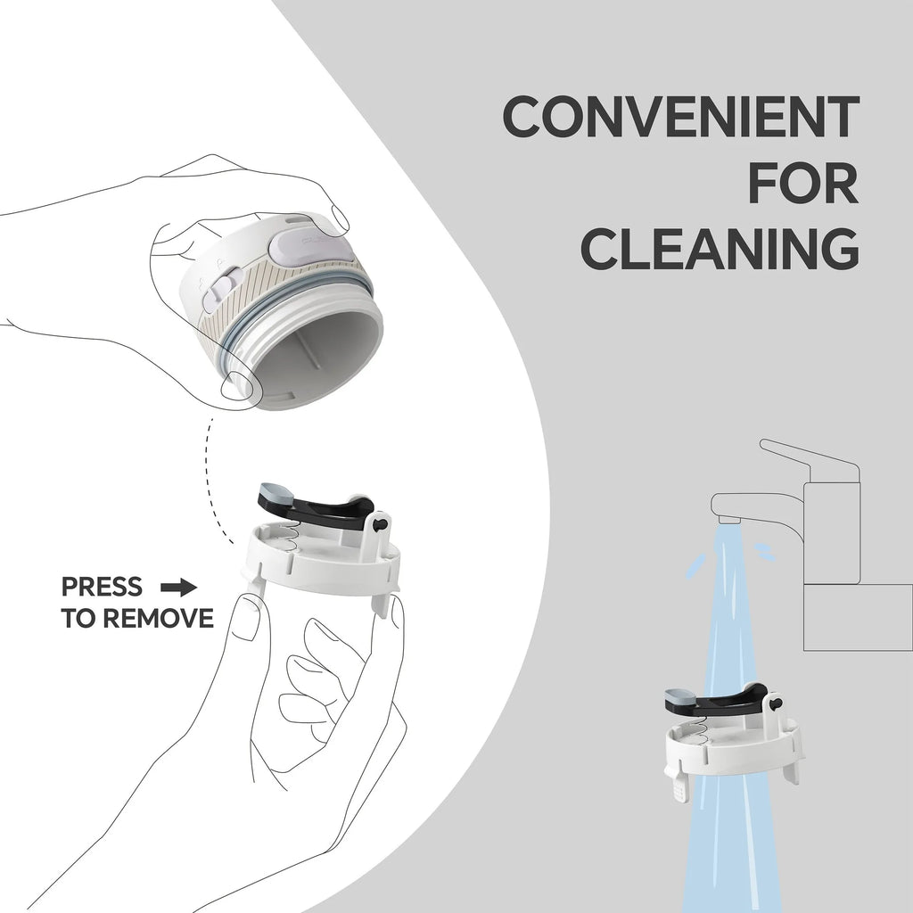 Ideus 500ml Insulated Water Bottle -  White