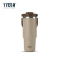 Tyeso 1200ML Large-Capacity Foldable Handle Stainless Steel Tumbler - Khaki