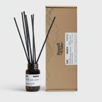 Russell + White San Marco 100ml reed diffuser with elegant glass bottle and reed sticks for home fragrance.