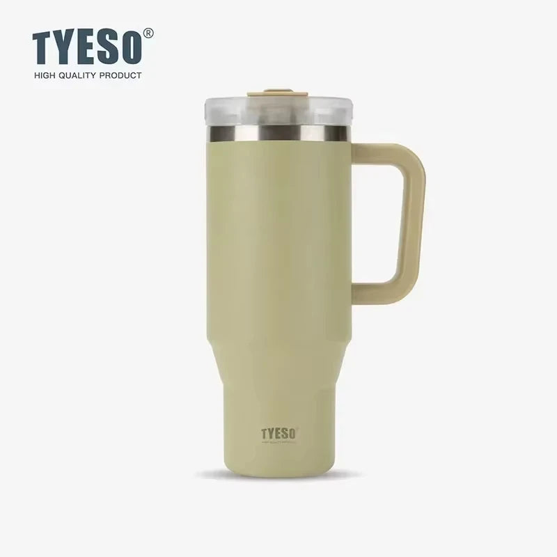 Tyeso 1200ml  Stainless Steel Tumbler - Light Yellow
