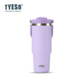 Tyeso 1200ML Large-Capacity Foldable Handle Stainless Steel Tumbler  - Purple