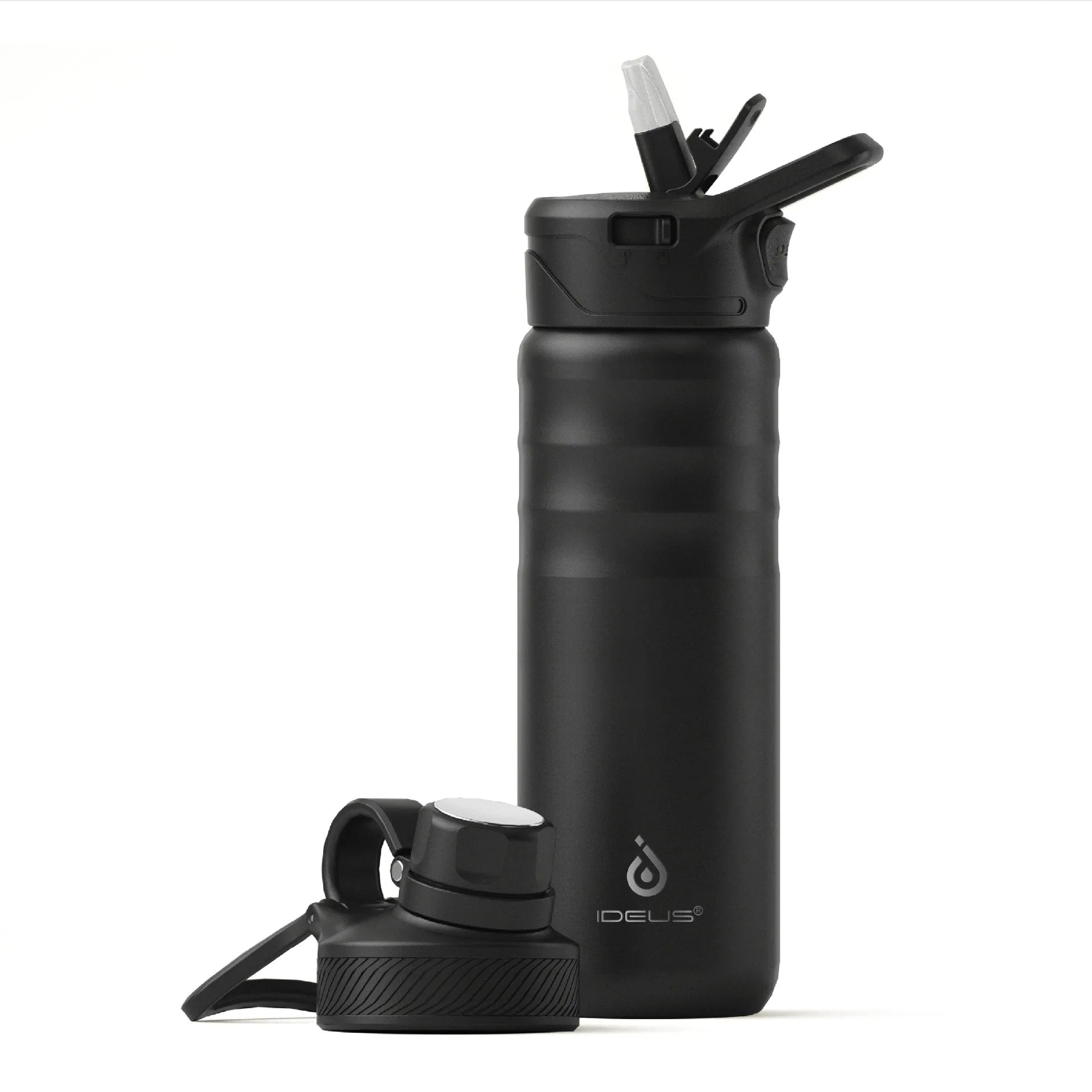 Ideus 720ml Insulated Water Bottle - Black
