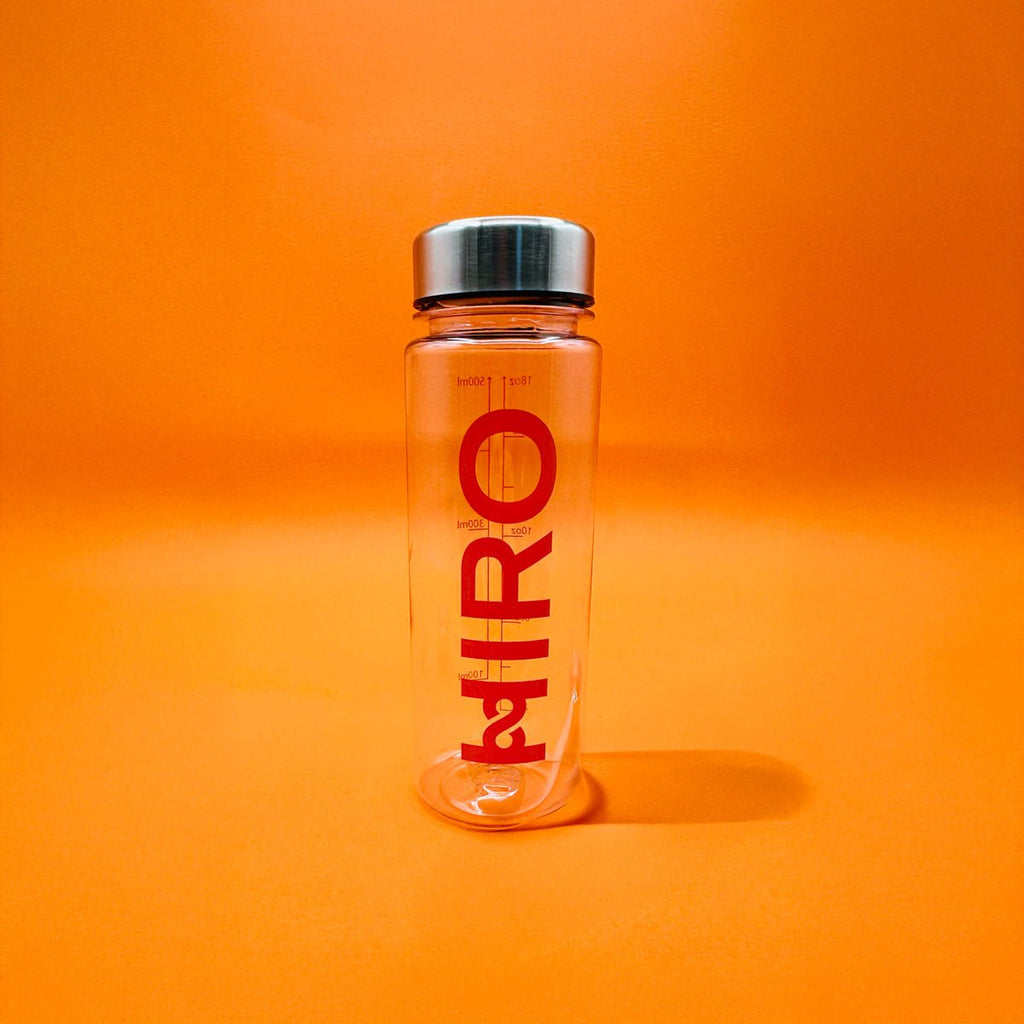 HIRO shaker accessory in vibrant orange, designed for mixing drinks and cocktails with a sleek, durable build.