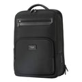 Black Troop London TPB003 expandable laptop backpack with multiple compartments and padded straps, designed for everyday use.