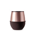 Pink gold HYDY tumbler with wild cherry design, 8 oz, featuring a sleek, durable stainless steel body and secure lid for on-the-go use.
