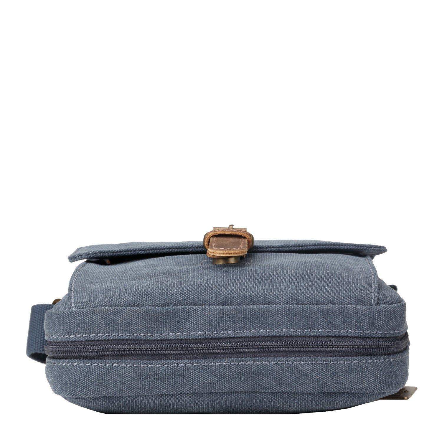 Troop London TRP0211 across body bag with adjustable strap and multiple compartments, ideal for daily use.