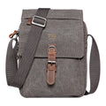 Charcoal Troop London across body bag with adjustable strap and multiple compartments, stylish and practical for everyday use.