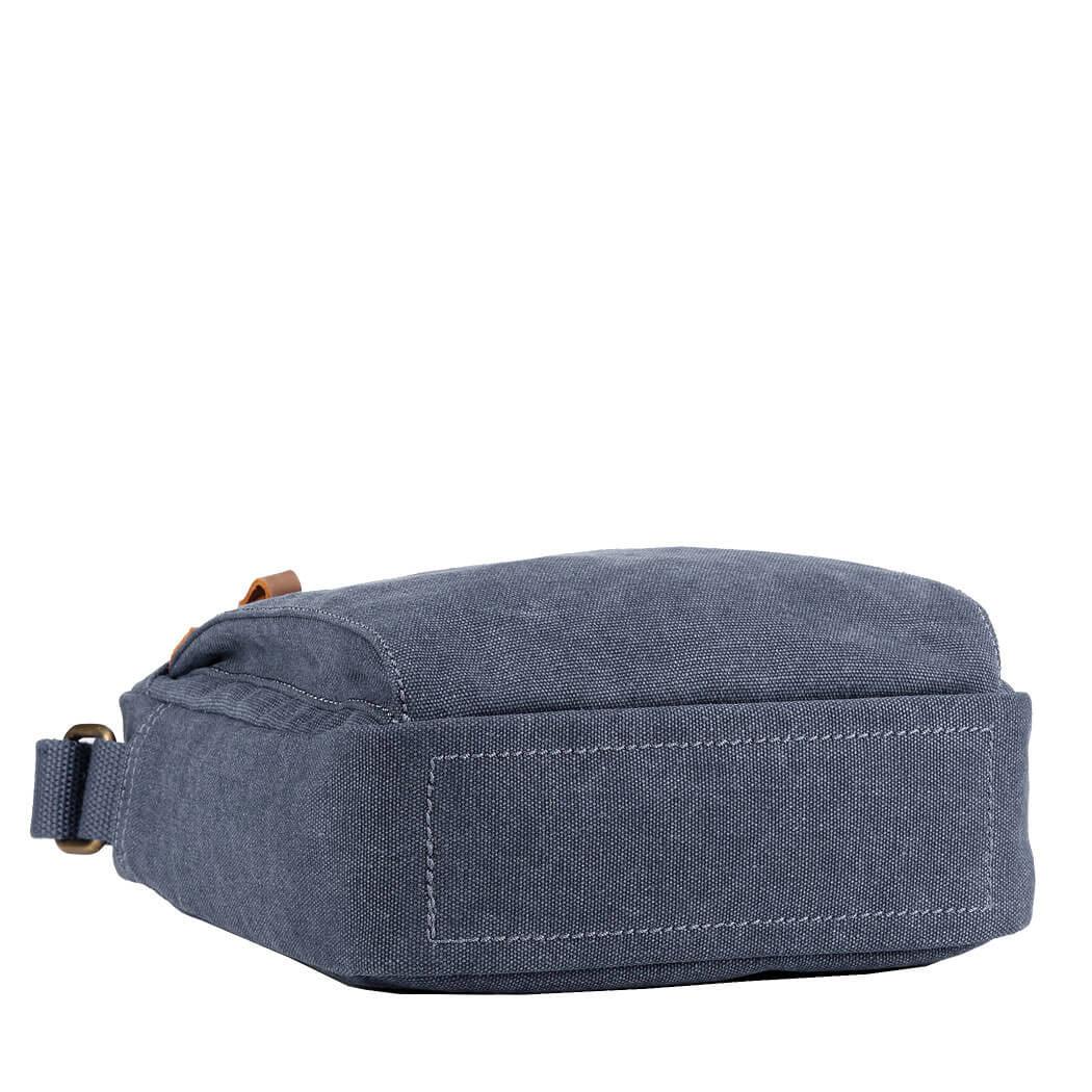 Blue Troop London across body bag with adjustable strap and multiple compartments, stylish and functional accessory.
