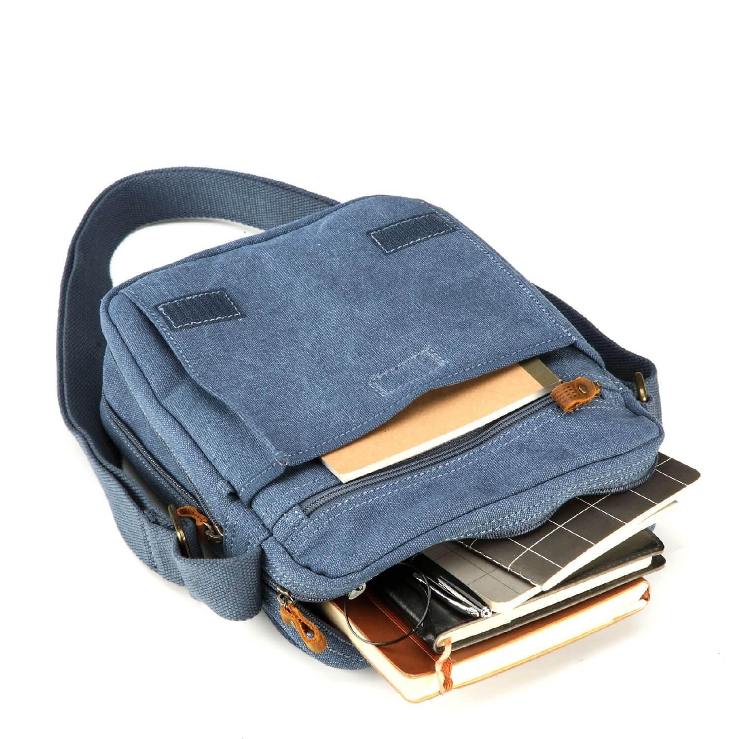 Canvas Across Body Bag with Organiser | TRP0242-4