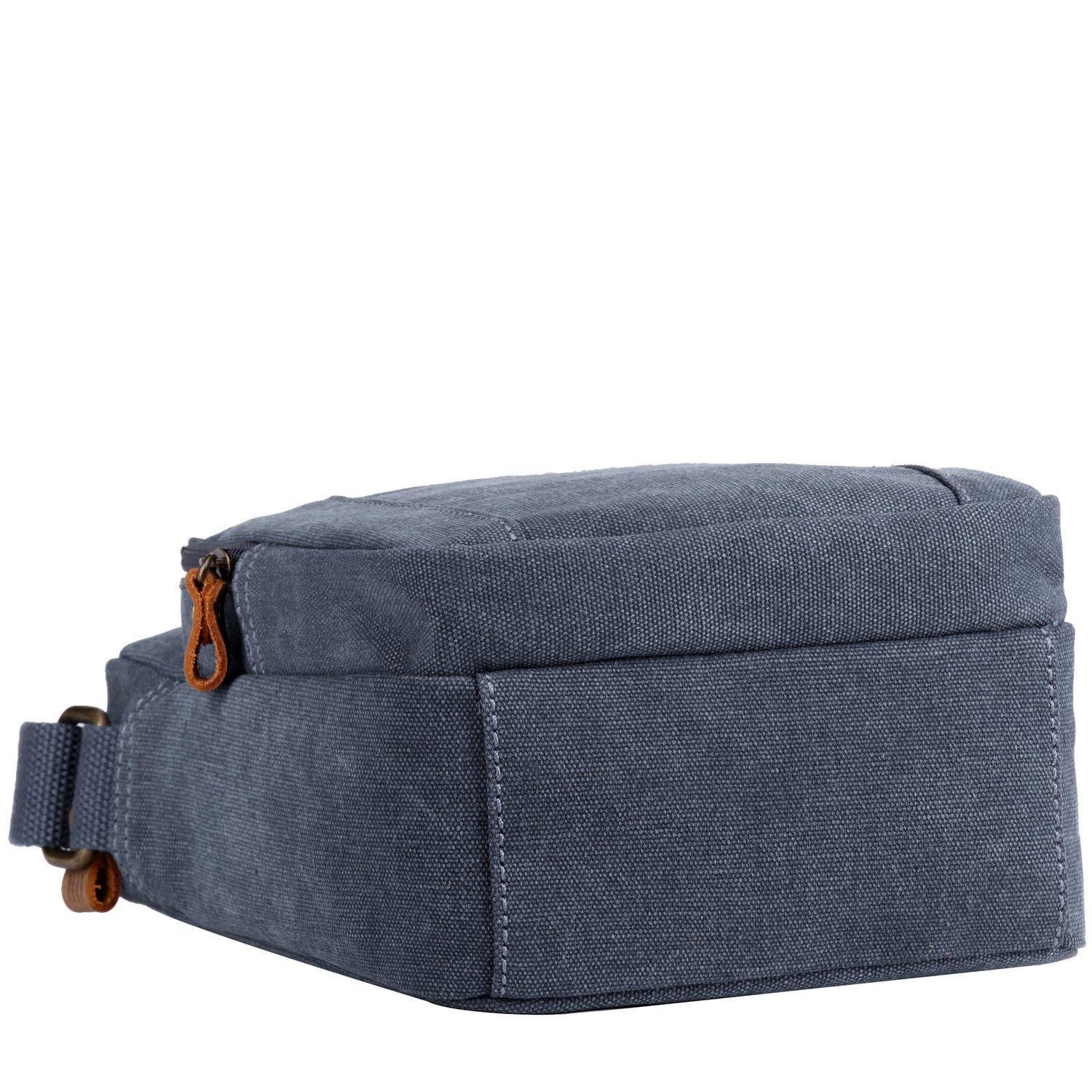 Blue Troop London across body bag with adjustable strap and multiple compartments, stylish and functional for everyday use.