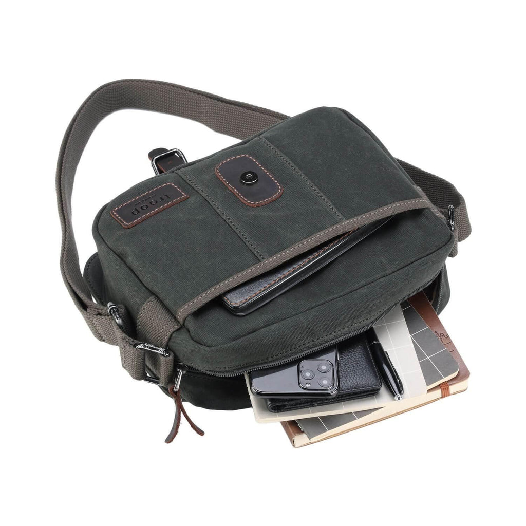 Heritage Waxed Canvas Crossbody Bag | TRP0440-3