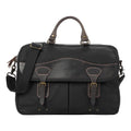 Black Troop London Laptop Heritage Messenger Bag with adjustable strap and vintage-inspired design.