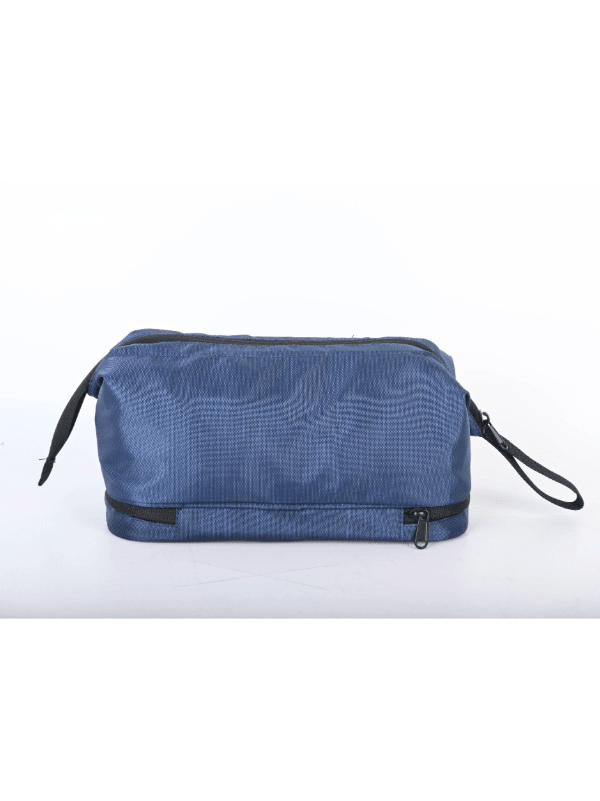 North Peak Hike Small Items Bag showing compact black storage pouch with zipper closure and adjustable strap.