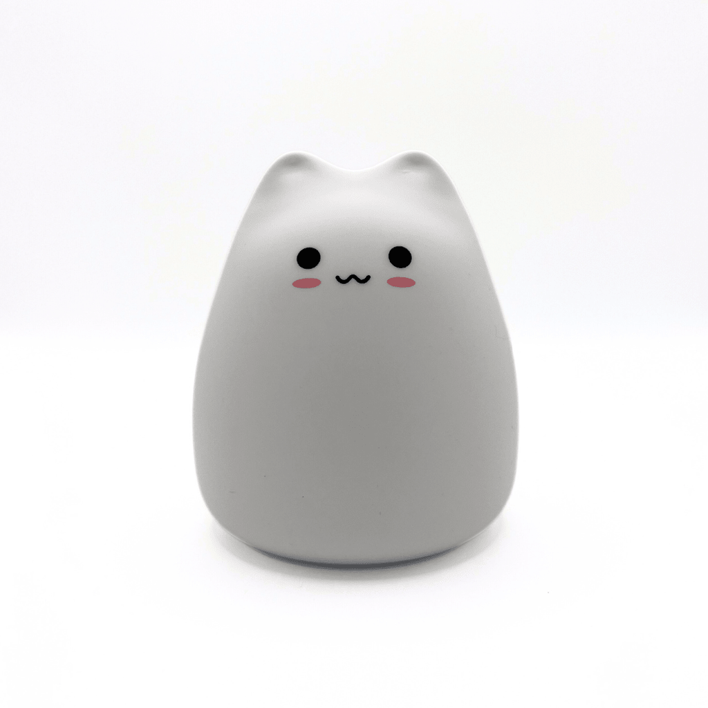 HikeWare silicone cat-shaped night light lamp illuminating softly with a cute feline design