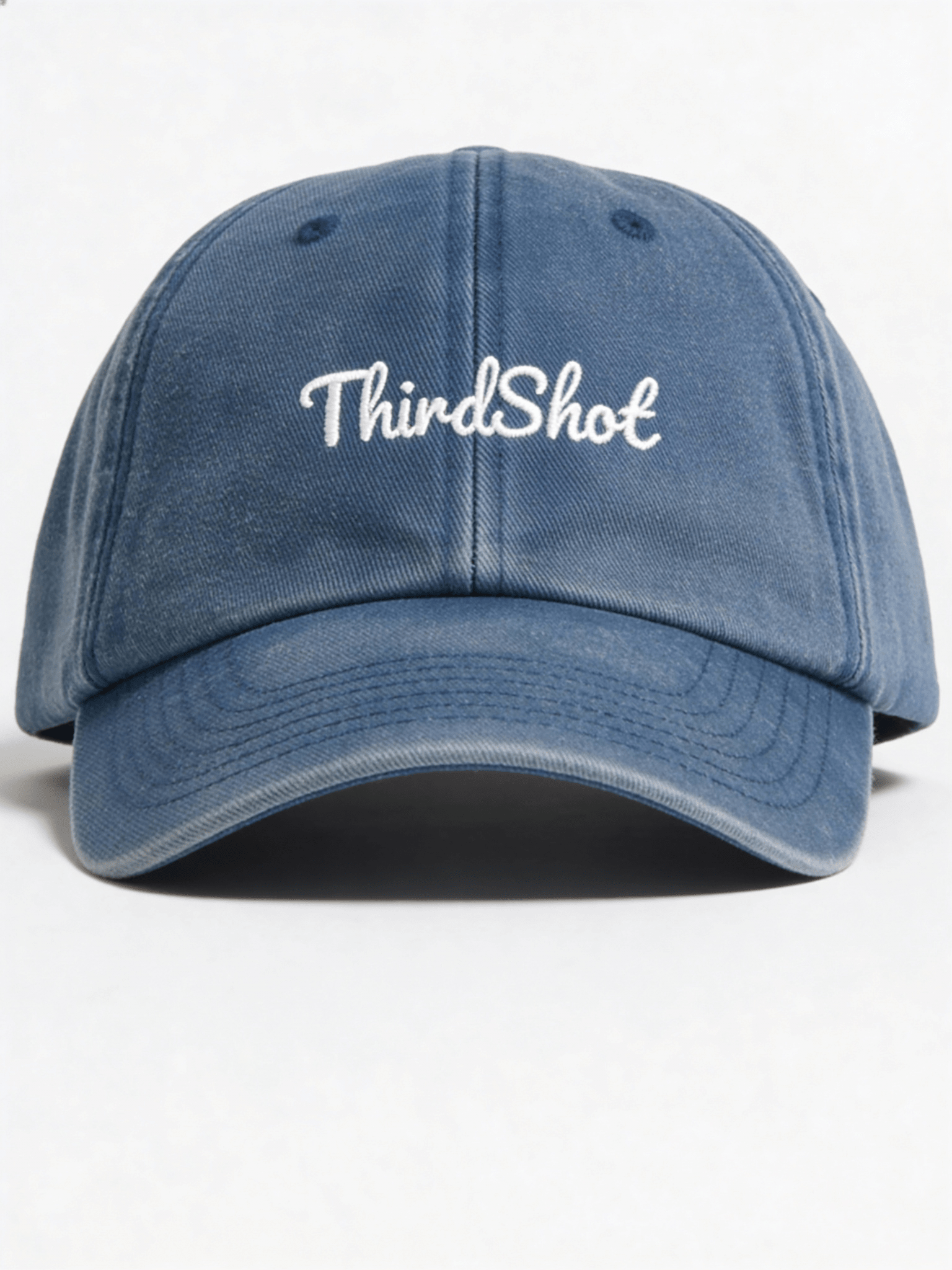 Black vintage low profile cap from Third Shot UK, featuring a classic design perfect for padel and pickleball players.
