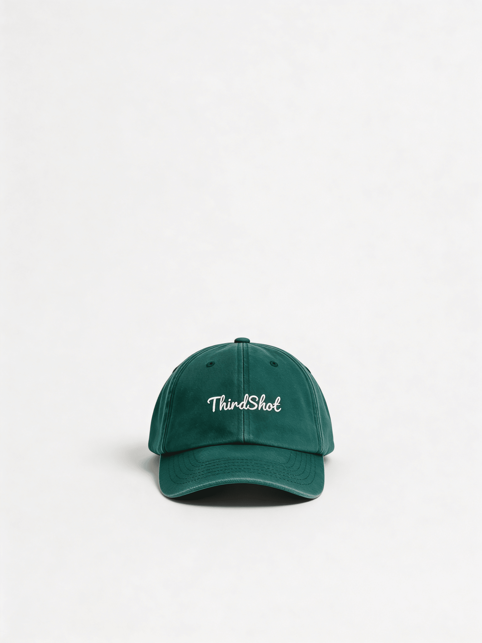 Black vintage low profile cap by Third Shot UK, casual Padel and pickleball hat with a relaxed fit and adjustable strap.