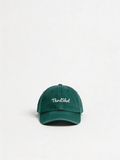 Green vintage low profile cap by Third Shot UK, featuring a classic design suitable for padel and pickleball players.