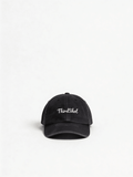 Black vintage low profile cap by Third Shot UK, casual style with a curved brim, ideal for sports like padel and pickleball.