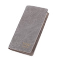 Charcoal Troop London long wallet with multiple card slots and a sleek, minimalist design for accessories.
