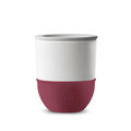 HYDY ceramic tumbler mug in Sangria color, 10 fl oz, featuring a smooth finish and comfortable handle.