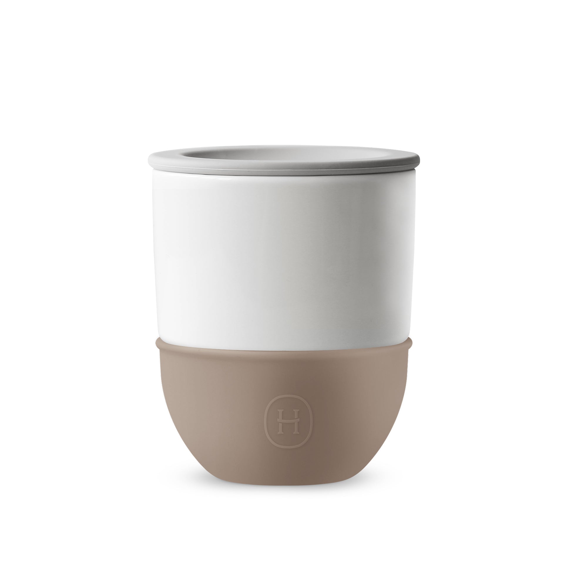 HYDY Wild ceramic tumbler mug with 10 fl oz capacity, featuring a colorful wild animal design on a white background.
