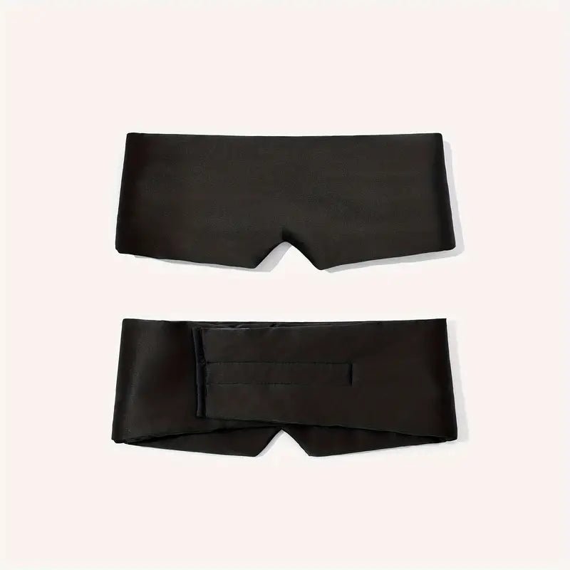 Blackout silk sleep mask from DREAMSILK with smooth, luxurious fabric designed to block out light for restful sleep.