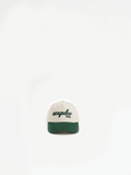 Green Acapulco embroidered cap by Third Shot UK, stylish Padel and Pickleball hat with adjustable strap and detailed stitching.