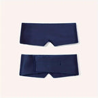 Black silk sleep mask by DREAMSILK, designed for complete blackout and comfortable sleep, with smooth, luxurious fabric.