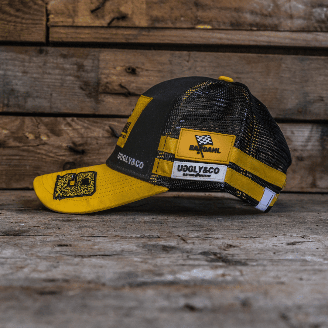 Bardahl ® x Danilo Petrucci trucker hat featuring a branded cap with a curved brim and adjustable snapback style.