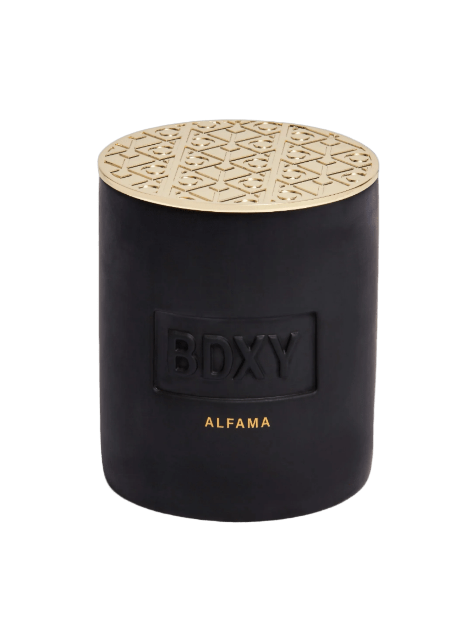 BDXY Studios Alfama scented candle with a sleek glass jar and minimalist design, emitting a warm, inviting glow.