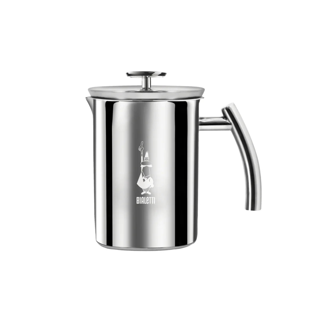 Bialetti Brew Italia manual milk frother for creating creamy, frothy milk for coffee and espresso drinks.