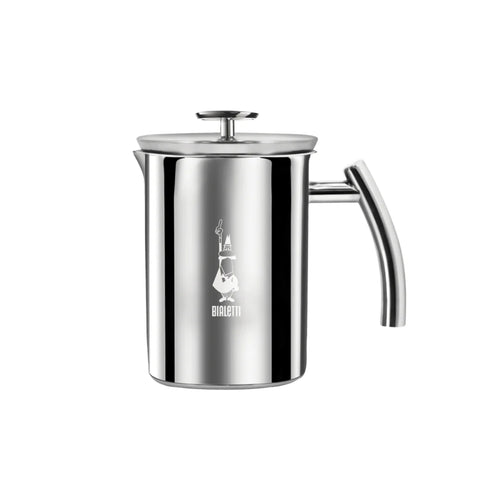 Bialetti Brew Italia manual milk frother for creating creamy, frothy milk for coffee and espresso drinks.
