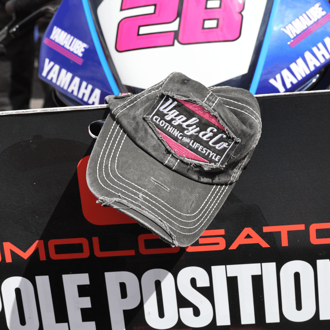 Uggly and Co Diamond Trucker Hat featuring Bradley Ray #28 racing logo on front, adjustable mesh back, and curved brim.
