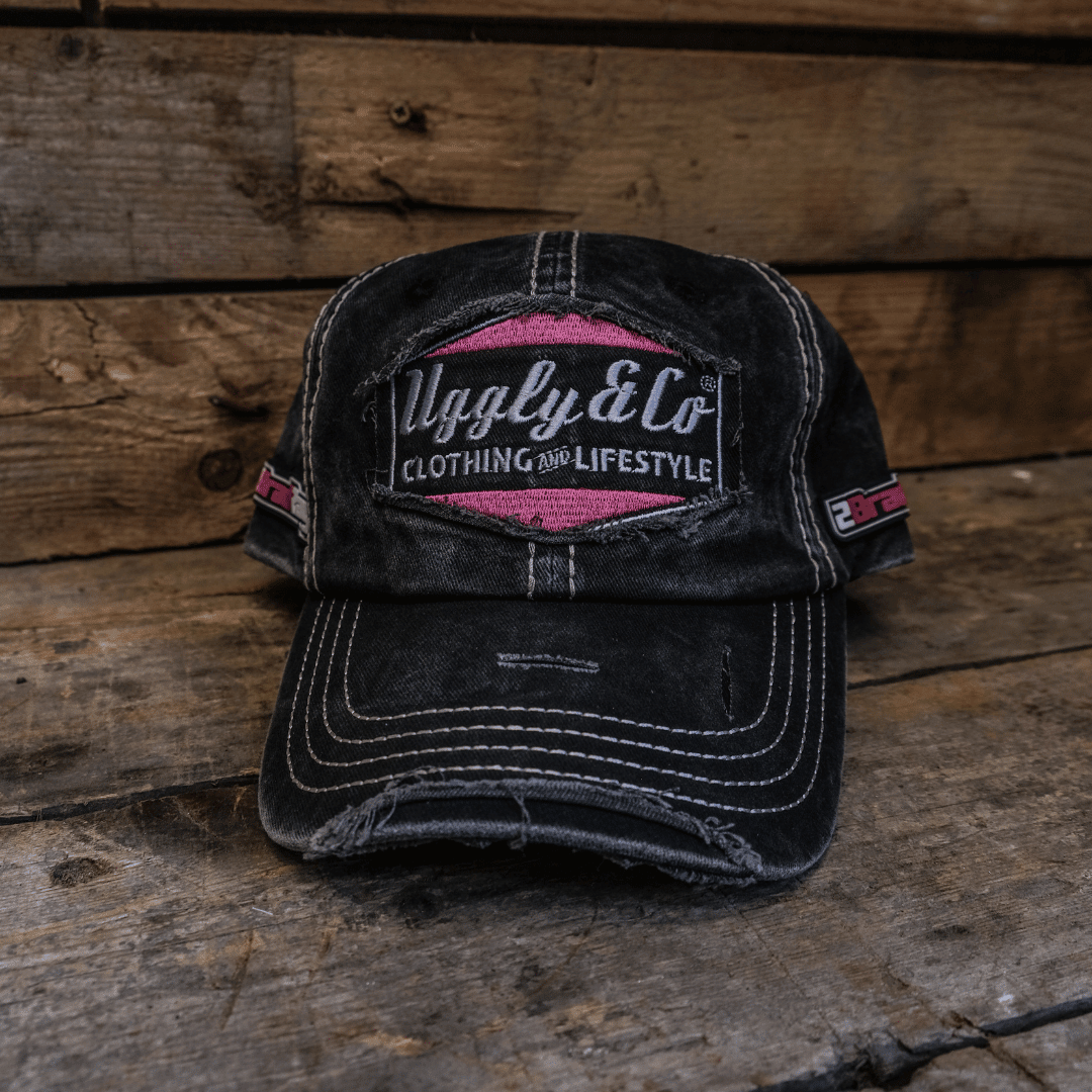 Diamond Trucker Hat by Uggly and Co featuring Bradley Ray #28 with embroidered diamond and trucker cap design.