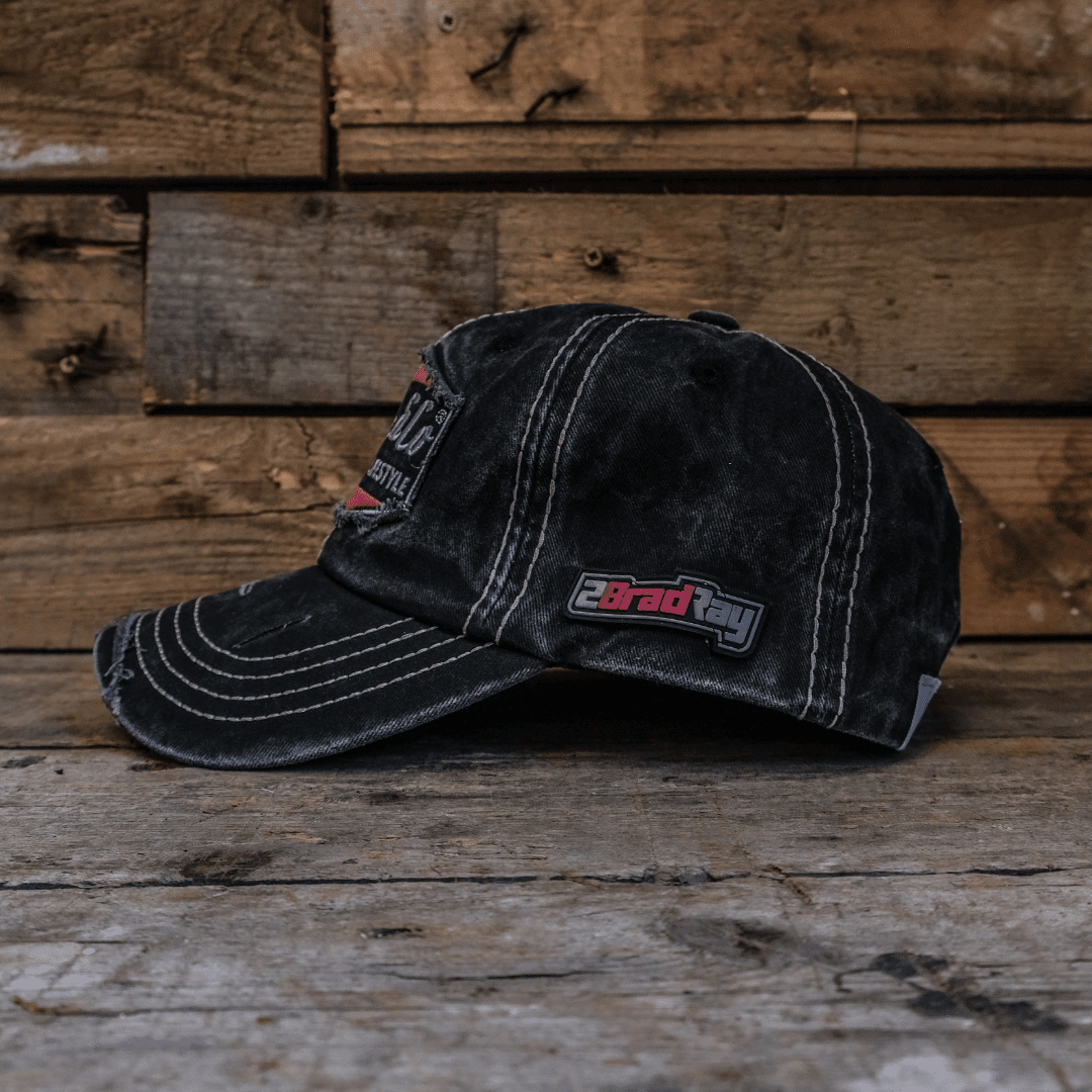 Diamond Trucker Hat by Uggly and Co featuring Bradley Ray #28 logo, mesh back and structured front in a stylish trucker cap design.