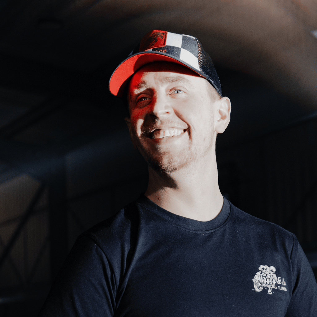 Chequered Flat Track Trucker Hat