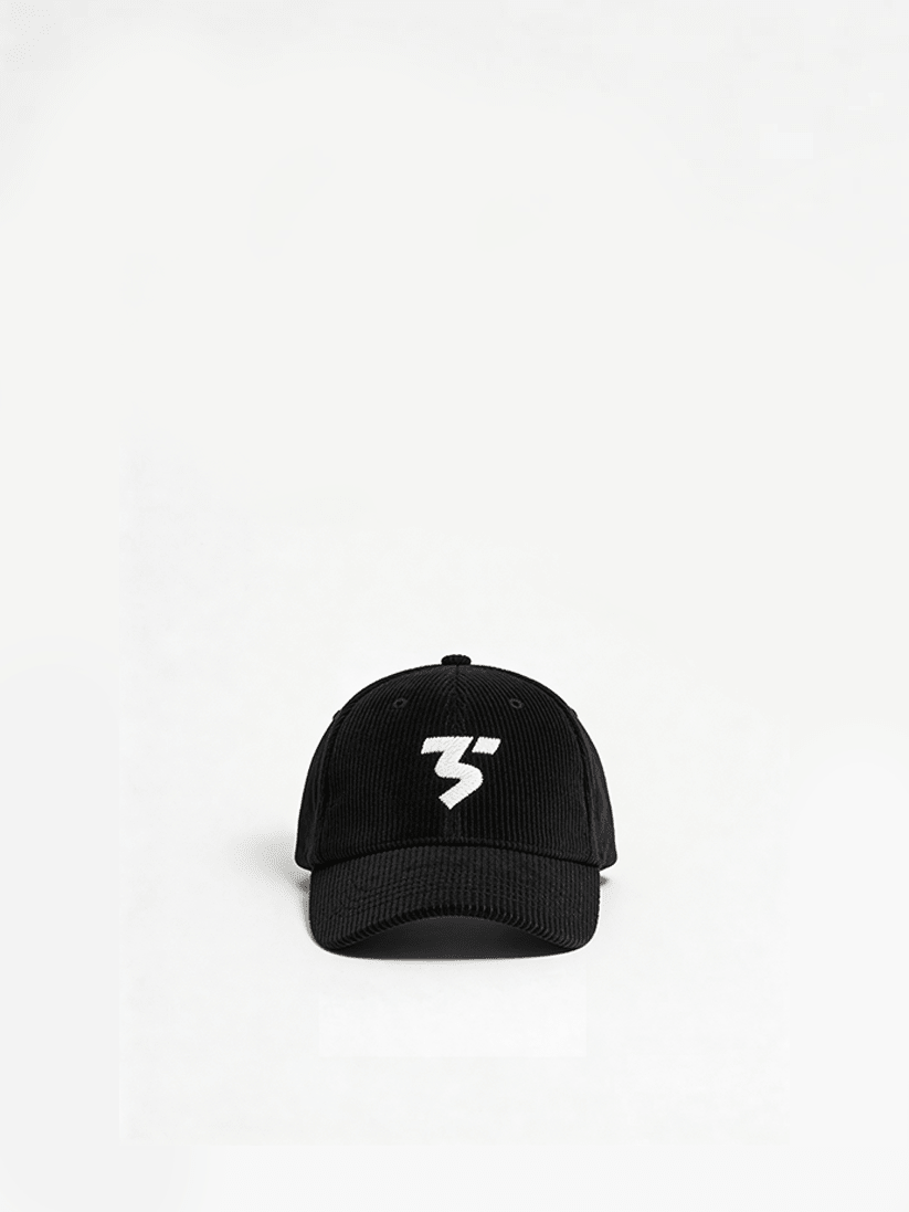 Cream corduroy vintage cap by Third Shot UK, stylish padel and pickleball hat with a classic design and curved brim.