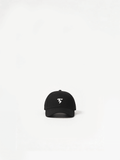 Black low-profile cap from Third Shot UK, designed for padel and pickleball players, featuring a sleek, minimalist style.