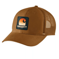 Carhartt Canvas Mesh-Back C Patch Cap, durable headwear with breathable mesh and embroidered patch, ideal for workwear and casual wear.