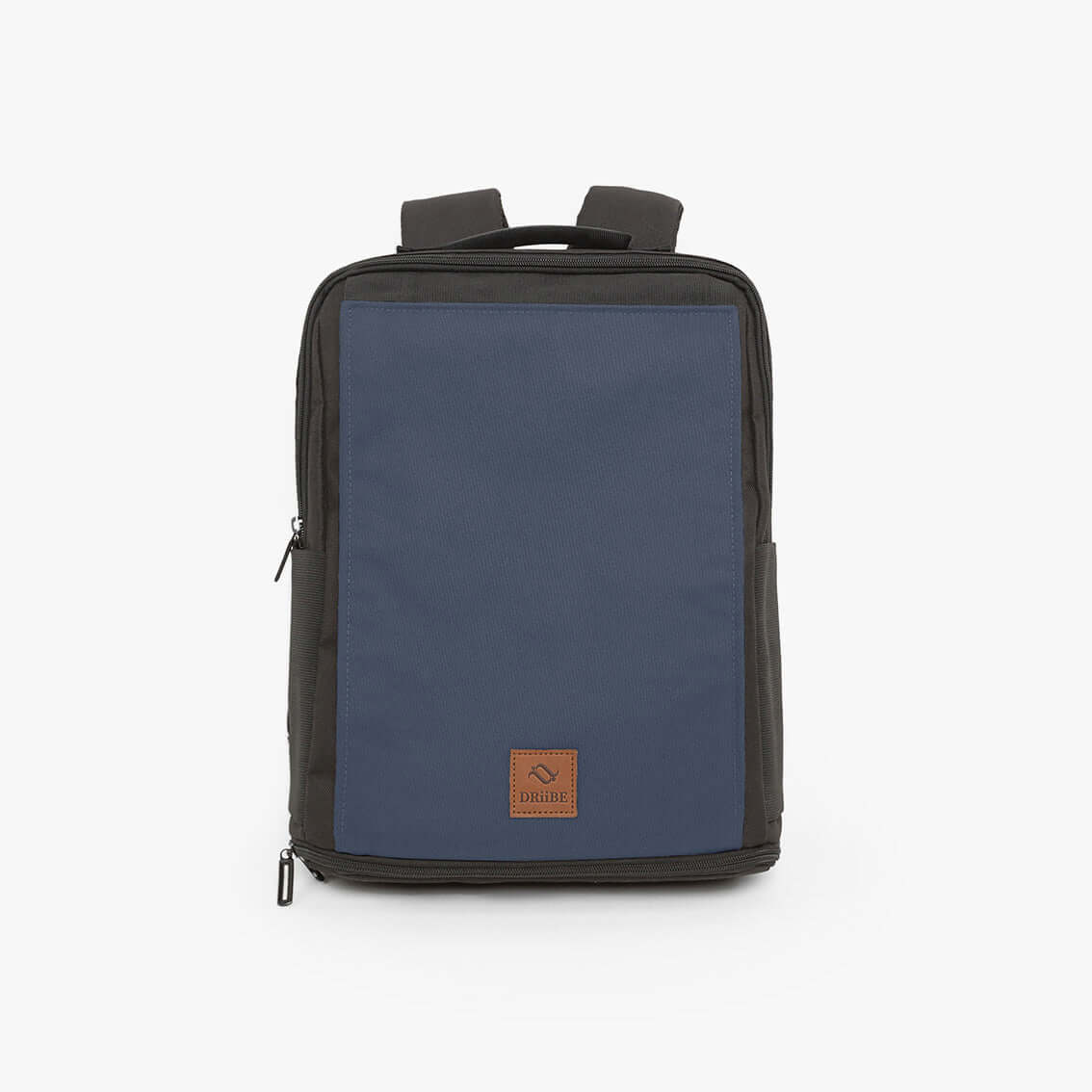 DRiiBE CITYC 2-in-1 laptop backpack in navy blue, showing the front view with padded straps and sleek design.