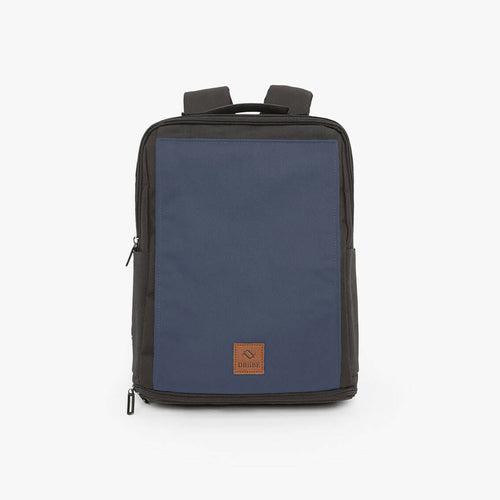 DRiiBE CITYC 2-in-1 laptop backpack in navy blue, with multiple compartments and adjustable straps for versatile carrying.