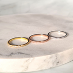 Thin Full Eternity Ring (1.2 mm) in Gold
