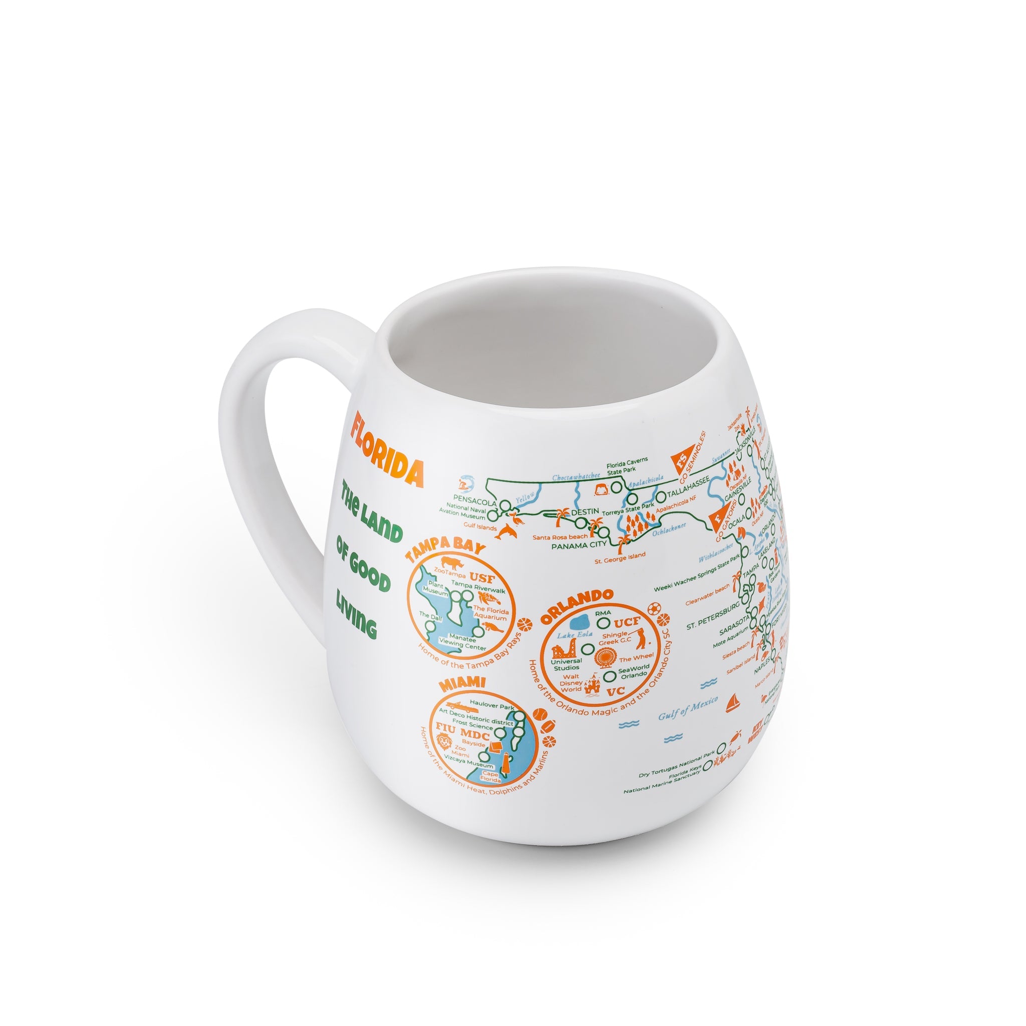 Mug de voyage à colorier carte de Floride